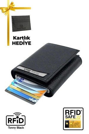 Original verpackter, superschlanker Kartenhalter mit Geschenk-Automatikmechanismus, Multi-Eye-Smart-Kreditkartenhalter, Geschenkmodell mit Kreditkarten- und Geldfächern - 1