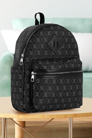 Originaler, gesteppter Damen-Rucksack mit 4 Fächern und Logo für Reisen, Schule, Sport, Alltag, luxuriöser und stilvoller Rucksack - 1