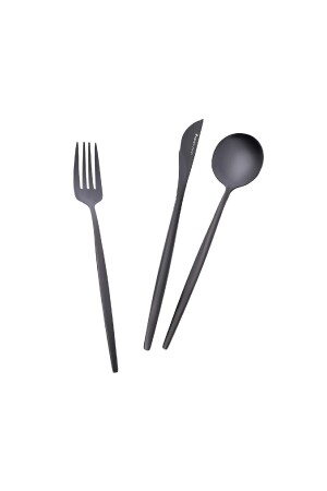 Orion Black 30-teiliges Gabel-Löffel-Messer-Set für 6 Personen 153. 03. 08. 1910-1 - 8