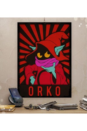 Orko Cartoon-Charakter-Design, Geschenk, dekorativer Holztisch, 8 mm, 35 x 50 cm - 2