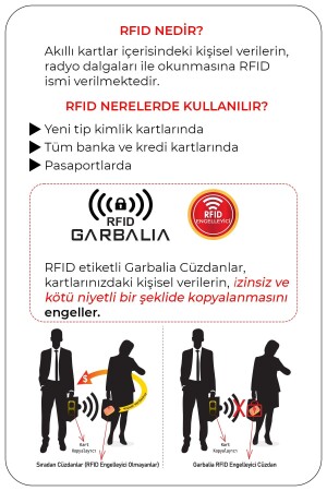 Orleans Hakiki Deri Siyah Telefon Bölmeli Rfıd Engelleyeci El Çantası Cüzdan Kartlık - 3