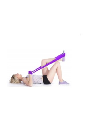 Orta Direnç Pilates Yoga Bandı Egzersiz Direnç Güç Lastiği - 2