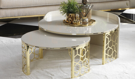 مجموعة طاولة القهوة من 