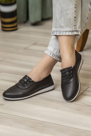 Orthopädische Daily Soft Damen-Ballerinas aus Leder mit Schnürung 6006 - 1