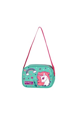 Orthopädische Grundschultasche mit Steinherzmuster und Lunchbox, Fuchsia - 5