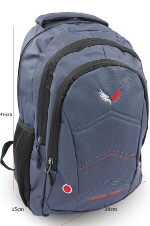 Orthopädischer Alltagsrucksack, Unisex, Herren, Damen, mittlere Größe, Mittelschule, Oberschule, Schulrucksack, Marineblau, 9-SER8975 - 7