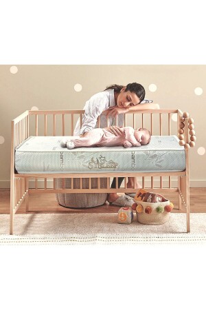 Orthopädisches Federbett für Babys und Kinder, Wiegenbett, Parkbett sysbaby60120 - 1