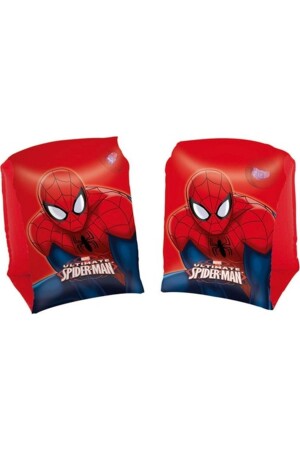 Örümcek Adam Lisanslı Yüzme Seti Havuz Deniz Topu Kolluk Simit Spiderman Kolluk Simit Top set - 6