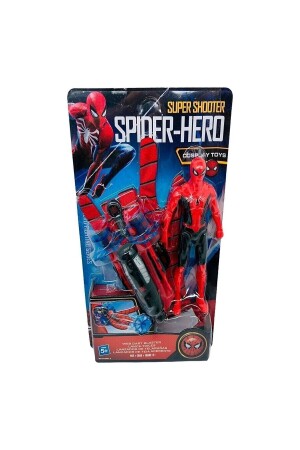 Örümcek Adam Spiderman Ağ Fırlatan Ok Atan Vantuzlu Eldiven Ve Işıklı Figür - 2
