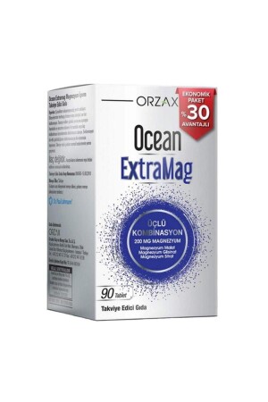Orzax Ocean ExtraMag Üçlü Magnezyum Kombinasyonu 90 Tablet - 1