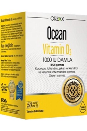 Orzax Vitamin D3 1000 Iu Damla 50 ml - 1