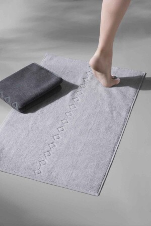 Oscuro X Bathmat Space - Ekstra Yumusak, Modern %100 Pamuk 50x75cm. Ayak Havlusu - Banyo Paspas Seti P00004 - COTTONMANIA
