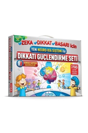 Osman Abalı Neuro Via Aufmerksamkeitsstärkungsset ab 3 Jahren + visueller Aufmerksamkeitstest DIKKATTESTIYS9 - 8