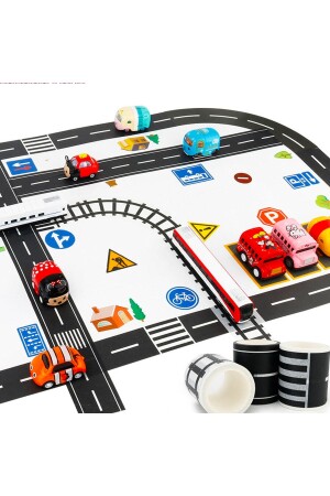 شريط تعليمي وسريع للطريق - شريط حركة المرور للأطفال - شريط لعبة الطرق - Thinkmaster