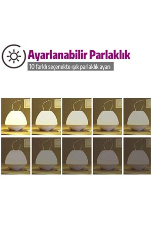 Otomatik Ayarlanabilir Şarjlı Akıllı Yatak Odası Gece Lambası Ve Masa Lambası TX05T2234 - 7