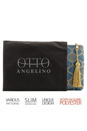 Otto Angelino Damen-Clutch-Handtasche mit Reißverschluss im authentischen Design OT95 - 3