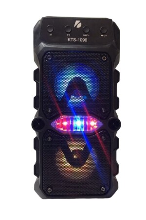 Outdoor Parti Hoparlörü Bluetooth Hoparlör 3 Inç × 2 Kablosuz Speaker Ses Bombası Radyo-usb-tf Giriş 1096 - 6