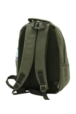 Outdoor-Rucksack aus Canvas-Stoff, Sporttasche mit Laptopfach, Khaki 307 - 5