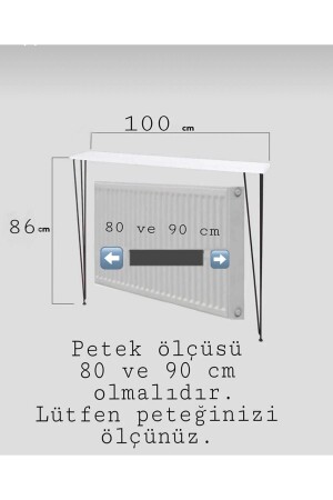 Oval Kenar Dresuar Beyaz 100cm Siyah Ayak - 4