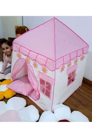 Oyun Çadırı Oyun Evi Çocuk Odası Kız Çocuk Çadır Evcilik Ve Oyun Yastıklı - 4