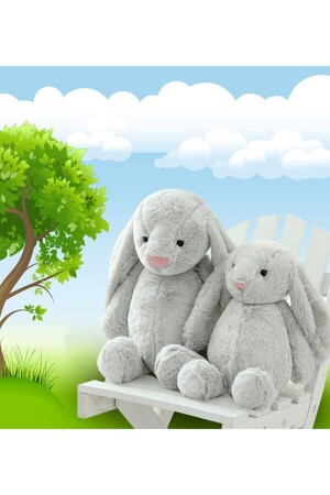 Oyun ve Uyku Arkadaşım Sevimli Uzun Kulak Bunny Peluş Tavşan 65 cm ( %100 Yerli ÜRÜN) csbunnytavsan - 6