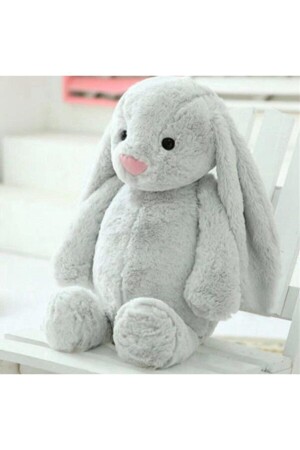 Oyun ve Uyku Arkadaşım Sevimli Uzun Kulak Bunny Peluş Tavşan 65 cm ( %100 Yerli ÜRÜN) csbunnytavsan - 7