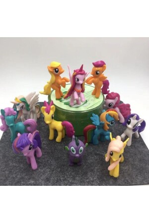 Oyuncak 12 Li Set Figür Oyuncak Pony Ler Oyuncakları 12li - 6