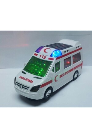 Oyuncak Ambulans Araba Sesli Işıklı Car24 - 1