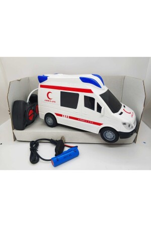 Oyuncak Ambulans Şarjlı Uzaktan Kumandalı Full Fonksiyon Sirenli 3d Işıklı Kaliteli Şarzlı Araba TYC00545046037 - 5