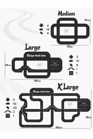 Oyuncak Araba- Araç Parkuru (LARGE) -eğitici Ve Eğlenceli Yol Yapım Ahşap Oyuncak - Otoban Puzzle - 8