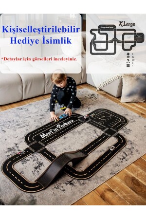 Oyuncak Araba- Araç Parkuru (X-LARGE) -eğitici Ve Eğlenceli Yol Yapım Ahşap Oyuncak - Otoban Puzzle - 1