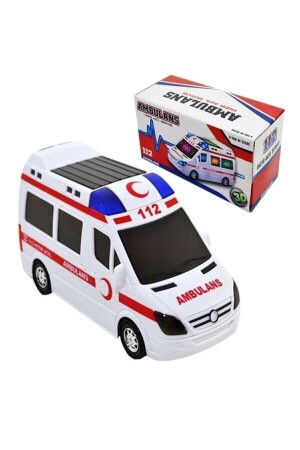 Oyuncak Büyük Boy Ambulans Pilli Sesli Işıklı Ambulans 112 Acil Araba 8347832 - 1