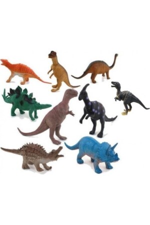 Oyuncak Hayvanlar 9 Parça Dinozor Seti Dinazorlar 9 Parça Büyük Dinazor Seti - 1