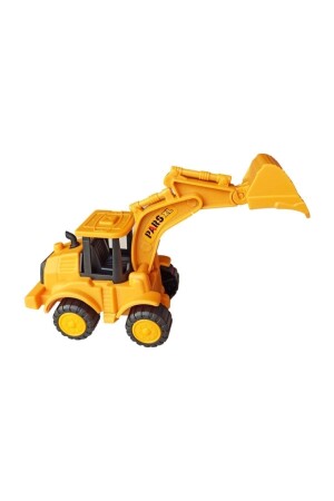 Oyuncak Iş Makinaları Seti Dozer, Kepçe, Mikser Ve Kamyon, Sürtmeli 4'lü Set ML-0065 - 5