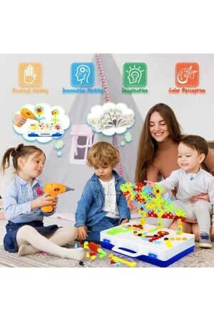 Oyuncak Matkaplı 3d Yaratıcı Tamir Seti Puzzle Eğitici - 6