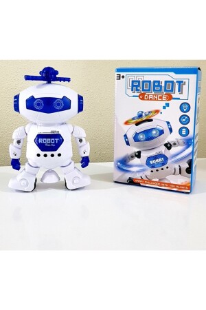 Oyuncak Pilli Robot Işıklı,sesli,harektli Dans Eden ,lazer Işıklı Robot 008-2 - 1