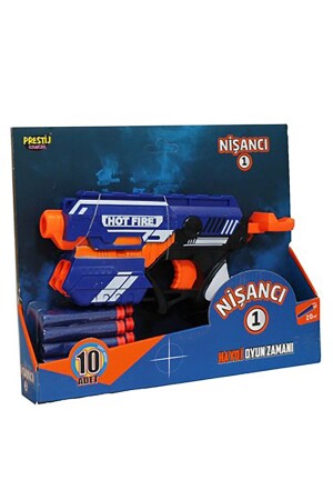 قناص النار الحار من قناص ألعاب أسلحة إطلاق النار رصاصات إسفنج الزرقاء - Prestij Oyuncak