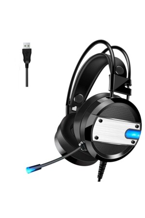 Oyuncu A10 Kulaklığı Usb Girişli Profesyonel 7.1 Kanal Mikrofonlu Gaming Işıklı Rgb Kulak Üstü RDNKLKA10T - 3