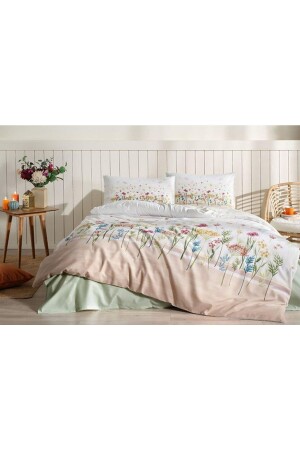 ÖZDİLEK SINGLE SALMON SPRING GARDEN DUVET COVER SET 8697353592560 - 3