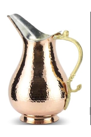 Özel El Yapımı Dövme Bakır Sürahi YLDZ0055BKR - forevers