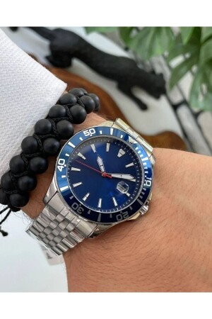 Spezialbox für Herren mit blauem Zifferblatt und Stahlarmband / Rlx Premium-Serie TYC00581449421 - ÇENÇEN