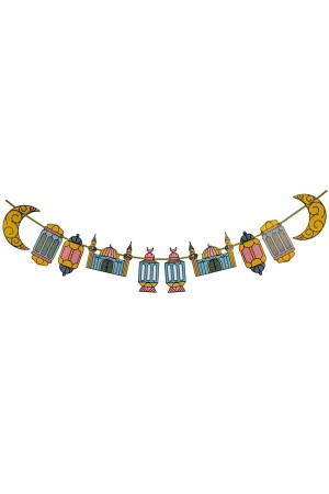المكاران الخاصة من سلسلة رمضان 10 قطع زينة العلم الديكورية لجميع الأعمار - KBK MARKET