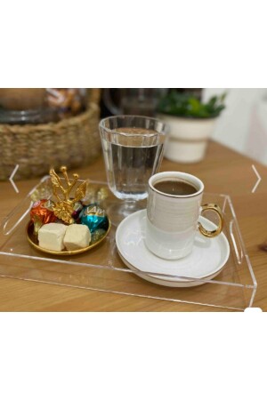 Ozmrt 2 Adet Pleksiglas Dekoratif Sunum Tepsisi( 14 Cm-22 Cm Toplam 2 Adet Ürün ) 58899 - SOLİDCLASS