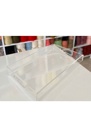 Ozmrt 2 Stück dekoratives Präsentationstablett aus Plexiglas (14 cm–22 cm, insgesamt 2 Stück) 58899 - 4