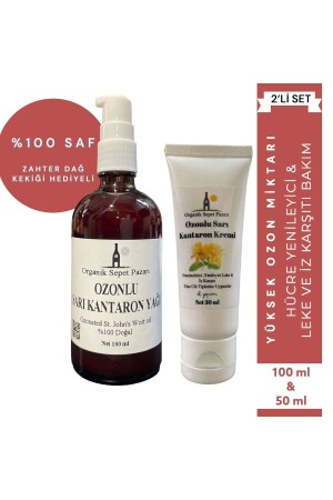 Ozonlu Sarı Kantaron Yağı 100 ml Ve Ozonlu Sarı Kantaron Yağı Kremi 50 ml 2'li Set 000171 - 2