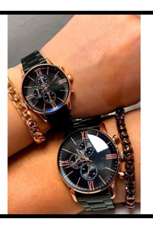 Paaruhren, Liebhaberuhren, Stahlgehäuse, Armbanduhr-Kombination (Armband ist nicht im Preis inbegriffen).) istliv402 - 1