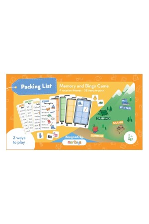 Packing List: Bavul Toplama Aile Hafıza Ve Dikkat Oyunu 56 adet oyun kartı - 2