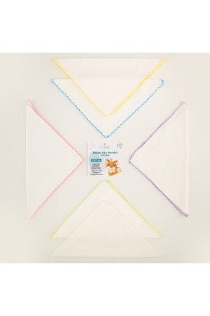 Packung mit 20 Baby-Mundtüchern – Weiß – Drool Wipes Mundwischtücher aus Baumwolle 17 x 17 cm NVBBAM - 3