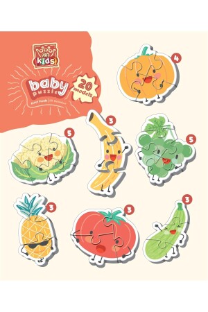 Pädagogisches Montessori First Foods Baby-Puzzle/Puzzle für 1-Jährige ART5822 - 2