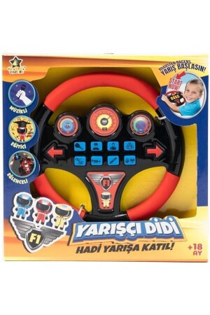 Pädagogisches Rennfahrer-Didi-Spielzeuglenkrad mit türkischem Sound und Musik H412 - 1